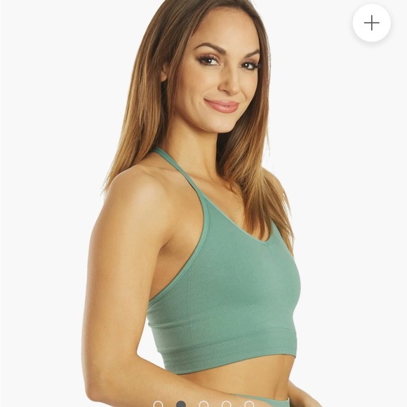 Spiritual Gangster Workout Yoga Bralette Crop Top Green Size XS/S - Picture 2 of 8